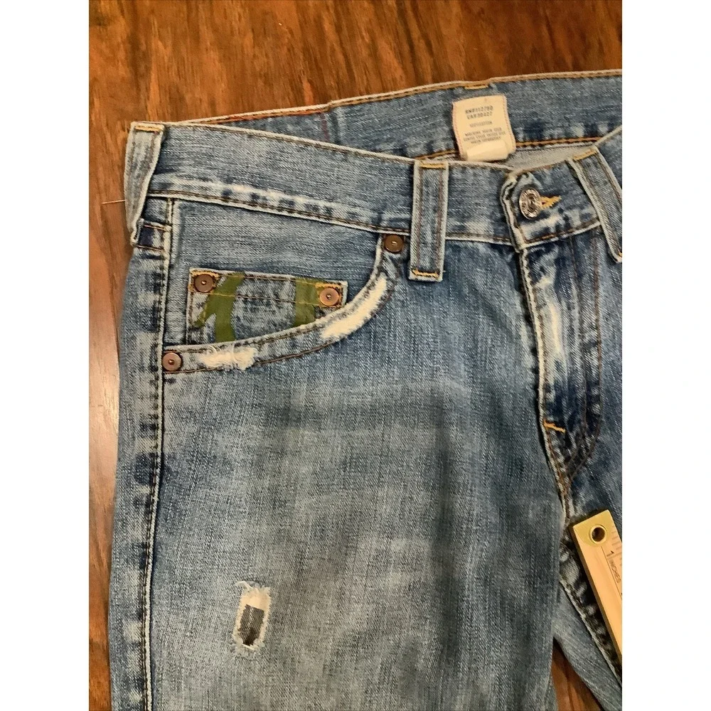True Religion Jeans Men Size 33 Denim Blue Jeans Straight